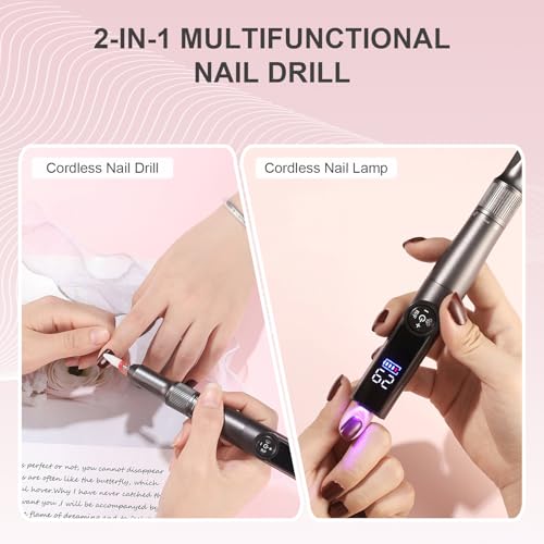Perceuse à ongles électrique 35000 tr min sans fil pour un façonnage précis