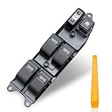 BELGEMAY Driver Power Window Switch with 4 Auto-Up/Down & Backlit Buttons - Fits 2002-2006 Camry/2001-2005 RAV4/2004-2009 Sienna (Replaces OEM 84820-12480) + Tools