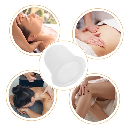 Set de 4 ventosas de silicona para cupping manual, masaje corporal y terapia en casa, succión fuerte y suave miniatura 3