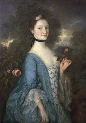 Peinture à l'huile Lady Innes 1757 Gainsborough toile