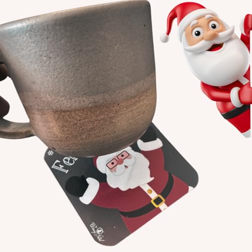 Kit 12 Lugares Jogo Americano De Natal Decorativo 12 Peças Feliz Natal Papai Noel Sousplat Mesa Post