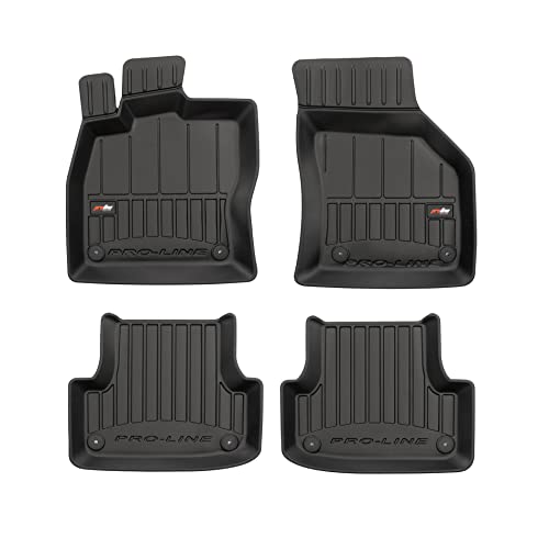 IMJ-Global Tapis de Voiture en Caoutchouc ProLine 3D sur Mesure compatibles avec Audi A3 Sportback 8V 2013-2020, Set Complet de Tapis de Voiture pour améliorer Le Look et la sportivité