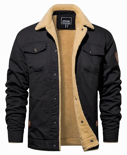ミリタリージャケット STRAND / JACKET / COTTON. WEATHER. A.H. TACVASEN Men's Winter Cargo Jackets Fleece Lining Military Jacket