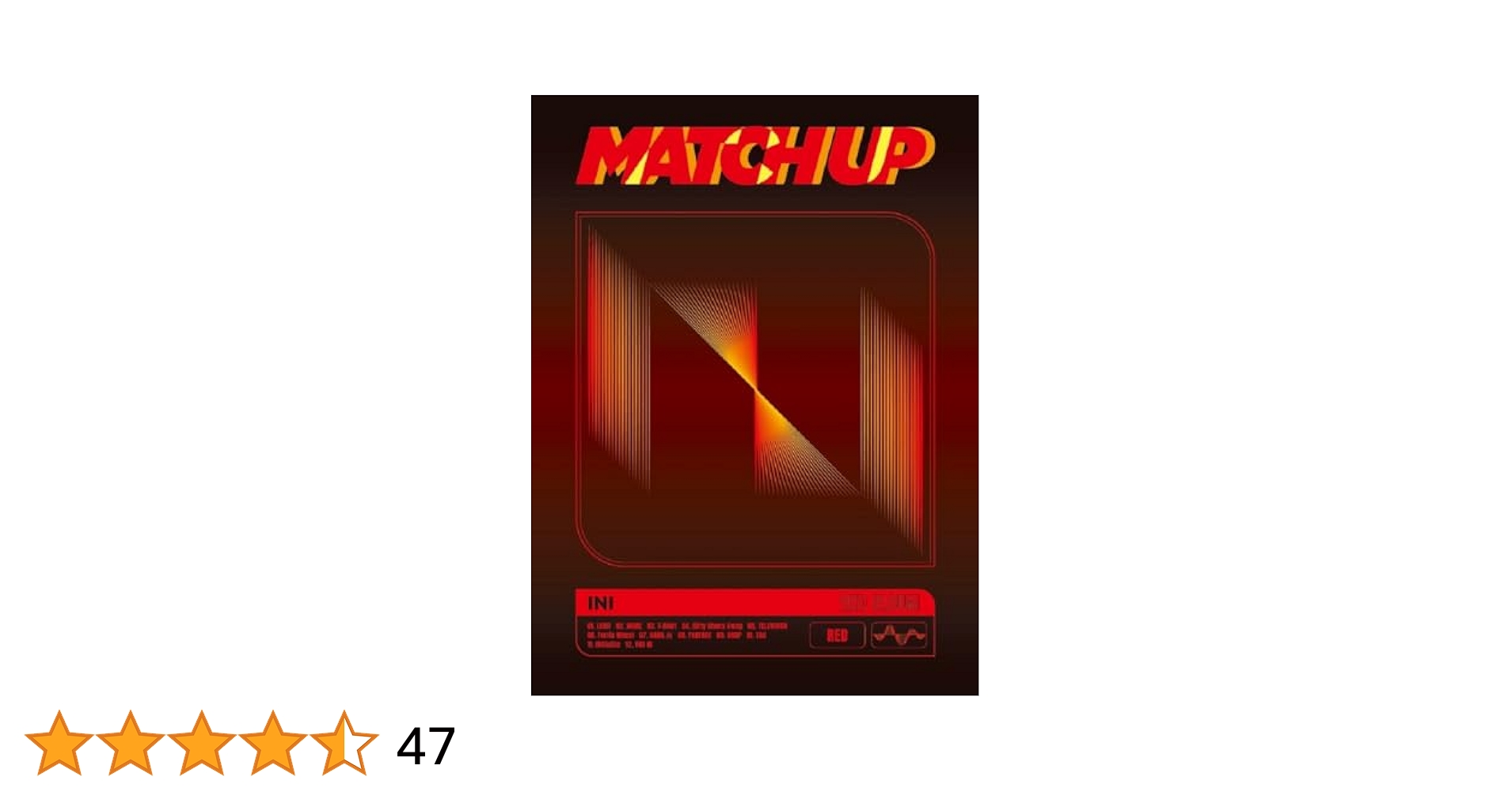 INI - INI MATCH UP シリアル 5枚 INIシリアル 5枚 2ND ALBUM『MATCH UP』｜INI OFFICIAL SITE
