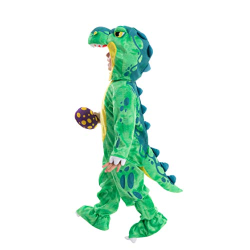 Spooktacular Creations Halloween Dinosaur Costume Kids, T-Rex Costume Outfit with Egg for Toddler Child Dress Up Party4