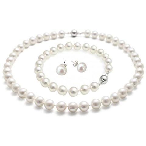TreasureBay Women's Pearl Beaded Jewellery Set Cover