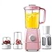 Fulinmen Batiquie Blender, Blender multifunción 22000 RPM, 3 Tazas, Juego de 8, licuadora para batidores, licuadora, exprimidor, Hielo triturado, Especias, 250 w, Rosa, Blanco (Color: Rosa)