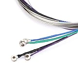 【CON RECUBRIMIENTO COLORIDO】 Las cuerdas de metal están hechas de aleación de cobre, níquel y zinc de buena calidad con recubrimientos coloridos.Buena decoración para tu violonchelo.