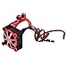 xiaghua369 Ajuste for RC Car 3650 3660 550 540 Motor Ventilador de enfriamiento de diseños térmicos con Sensor térmico CNC Aleación de aleación de aleación de aleación, Rojo, Rojo (Color : Rojo)