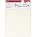 Produktbild Papermania 5 x Bluetooth 300 GSM gewelltem blanko Karten und Umschläge, cremefarben, 12 Stück