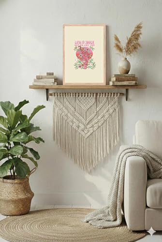Image of BLINKART Flower Market Aesthetic Modern Art Walls With Frame | Natural Wood Texture | Living Room Bedroom Office Wall Decoration | Poster Home Decor Frames Wall Bedroom | 12x8 Inches (D551)
