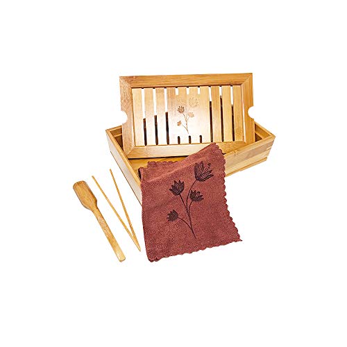 Trademark Innovations Bamboo Gongfu Tea Tray