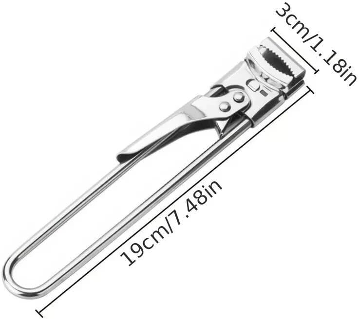 2x Adjustable Multifunctional Stainless Steel Can Opener Jar Lid Gripper Kitchen