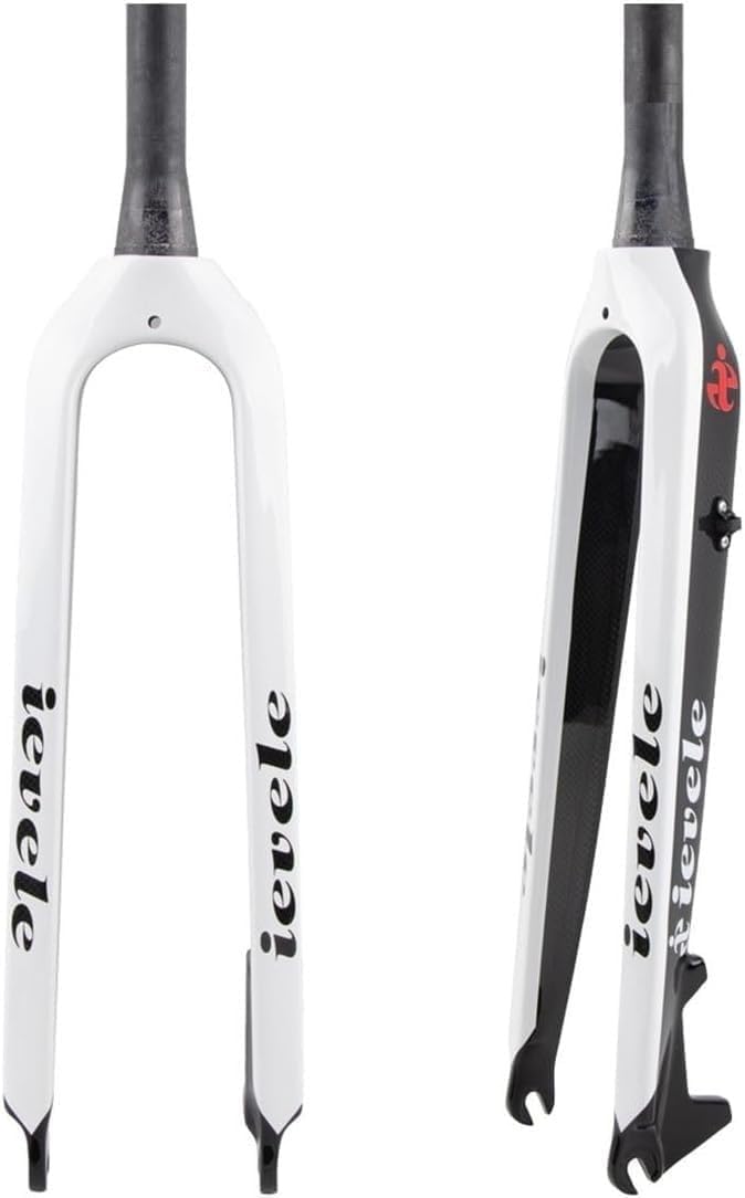 HOMSXPAC Rigid Mountain Bike Fork 26/27.5/29"/29L Carbon Fiber, 28.6mm Tapered Tube 1-1/2", Disc Brake, QR Front B,29L