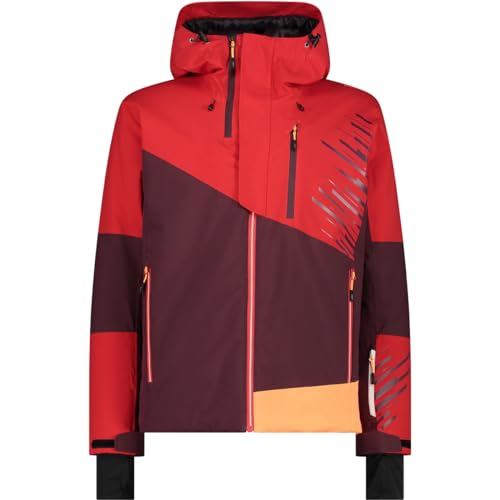 Veste hoodie CMP rouge taille 54 vêtement chaud outdoor