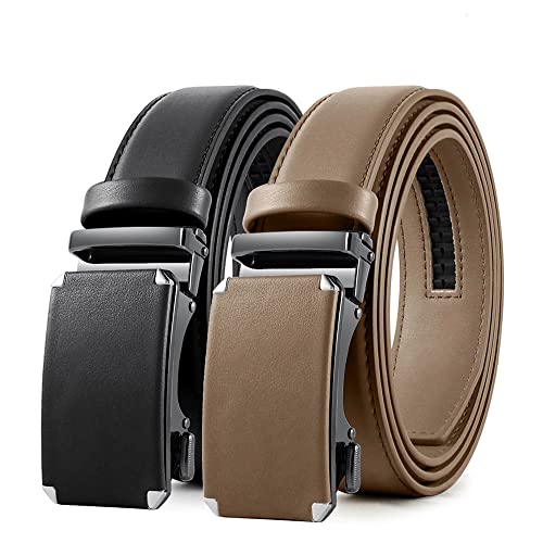 Ceinture en cuir pour hommes au design automatique chic