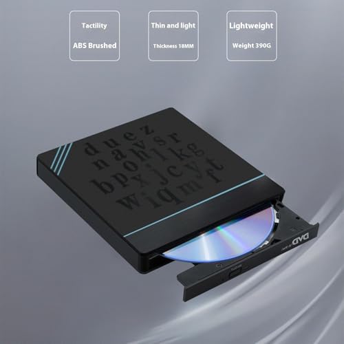 Lecteur DVD externe USB C et USB 3.0 portable pour ordinateur portable - 7