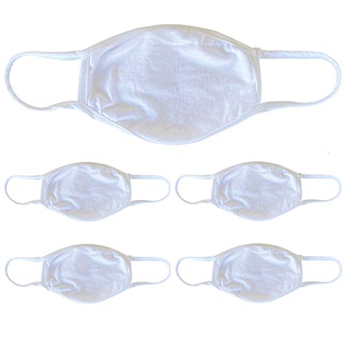 FIVE PACK (5) Cloth Face Mask - Soft - Civilian - Washable
