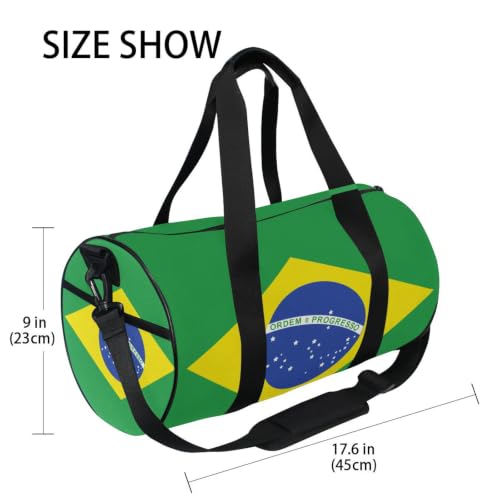 Bolsa de gimnasio ligera con estampado de Brasil y compartimento interior organizador 4