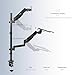 VIVO Sit-Stand Height Adjustable Pneumatic Spring Arm Keyboard Tray Desk Mount for 1 Screen up to 32 inches STAND-SIT1B