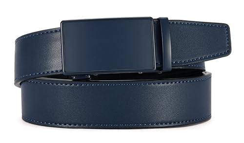 Image of CHAOREN Mens Belt - Mens Ratchet Belt Leather 1 3 /8 inch for Dress Pant - Micro Adjustable Belt Fit Everywhere