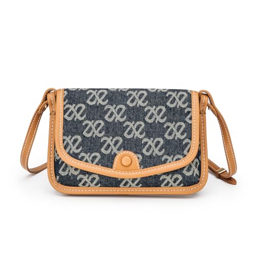 Small Jean Demi Purse Denim Crossbody Bags for Women Denim Handbag Cross Body Shoulder Bags Design for Woman