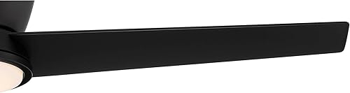 Miniatura 8 de Casa Vieja Auria - Ventilador de techo moderno de 3 aspas para exteriores de 52 pulgadas con luz LED regulable, control remoto, vidrio ópalo negro