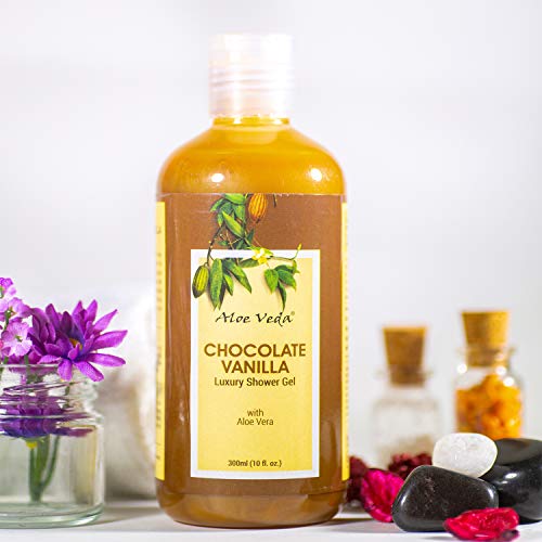 Image of Aloe Veda Chocolate Vanilla Luxury Shower Gel 300 ml