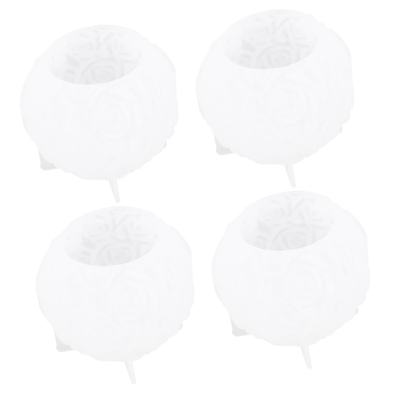 TEHAUX 4piezas Molde De Para Aromáticas Molde Para Decoración De Flexible y Reutilizable Para Creación De Personalizadas