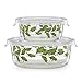 Lenox 886855 Holiday Glass Storage Bowls, Set of 2