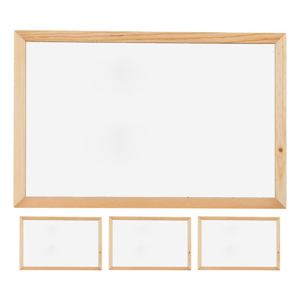 4-teiliges trocken abwischbares Whiteboard für den Schreibtisch, kleines handgeschriebenes Whiteboard, wiederverwendbarer Schreibtisch-Notizblock für Notizen, Nachrichten, Zeichnungen,