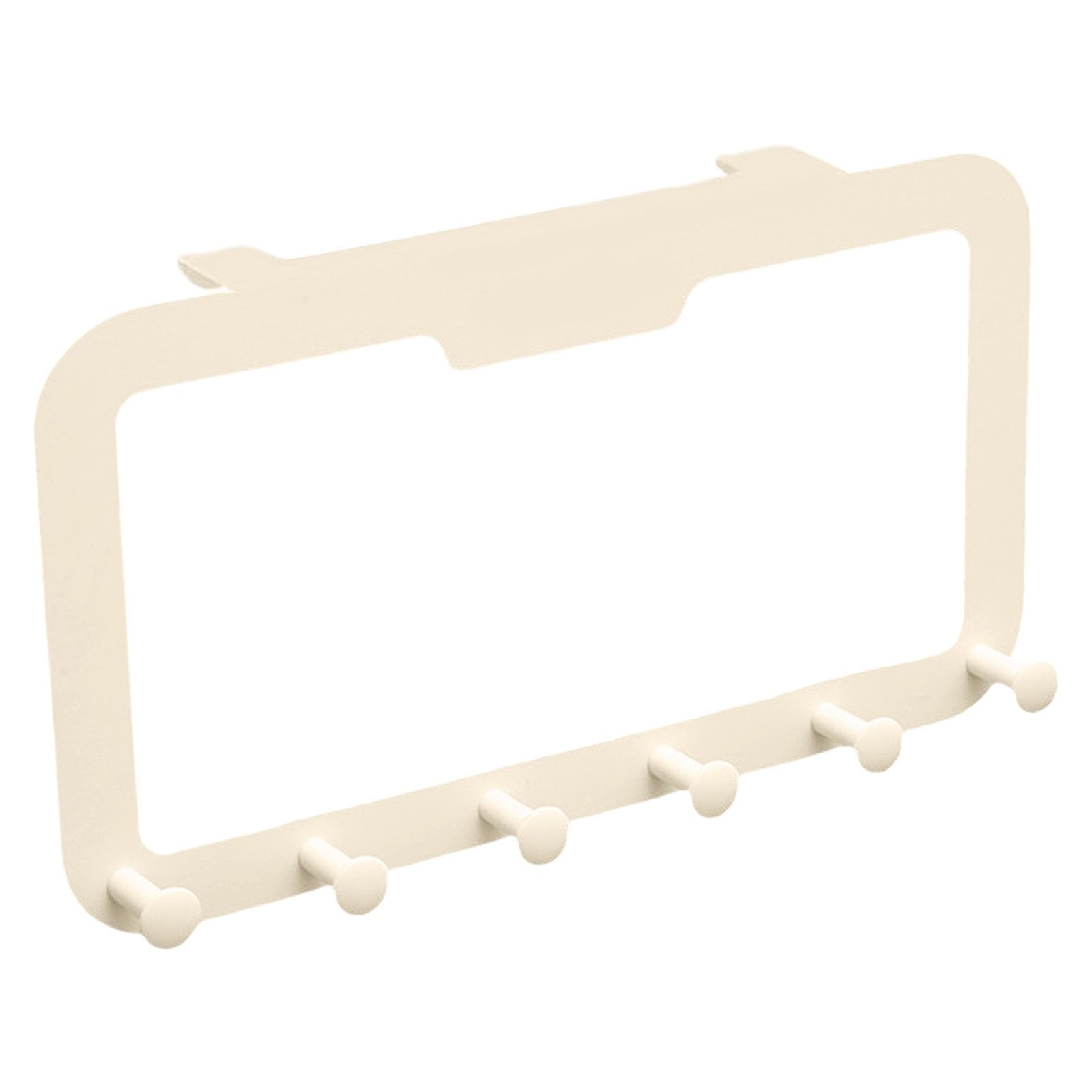MICFENY Sturdy Over Door Hanger Adhesive Door Hooks for Clothes Towels and Hats with Six Link Design for Home Decoration