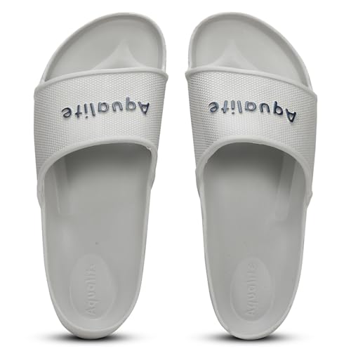 Image of Aqualite NEO-254 Men Slides Slipper with Slip-on wear, Comfort and Flat Base Flipflop for dailywear uses.