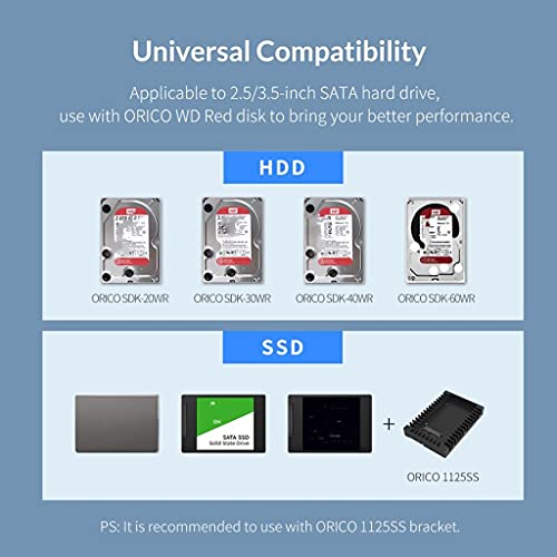 Estación de acoplamiento HDD USB 3.0 con 2 bahías 3.5'' miniatura 6