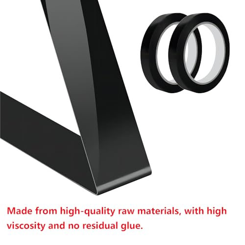 Qrity 2 Stück Isolierband Wasserdichtes Klebeband, 10mm x 66m Kabelbaum Klebeband, Klebebänder zum Basteln, Elektrisches Klebeband, Schwarz