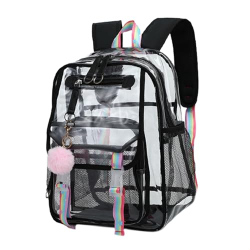 Sac à dos transparent en PVC à grande capacité pour transporter votre ordinateur portable