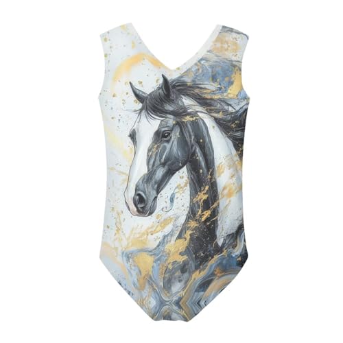 Image of Xpyiqun Bathing Suits for Girls 3-14 Kids Summer One Piece Swimwear Beach Sport Sleeveless Swimsuits Athletic