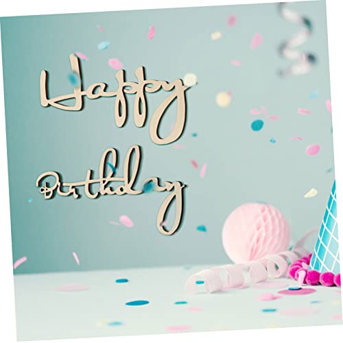 Abaodam 1 Conjunto Cartão De Aniversário Adesivo De Parede Placa De Recorte De Feliz Aniversário Dec