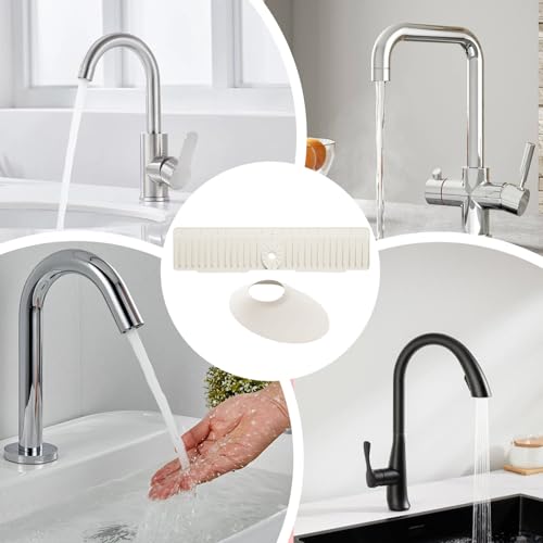 Protector de salpicaduras detrás del grifo en silicona duradera con inclinación de 15° 5