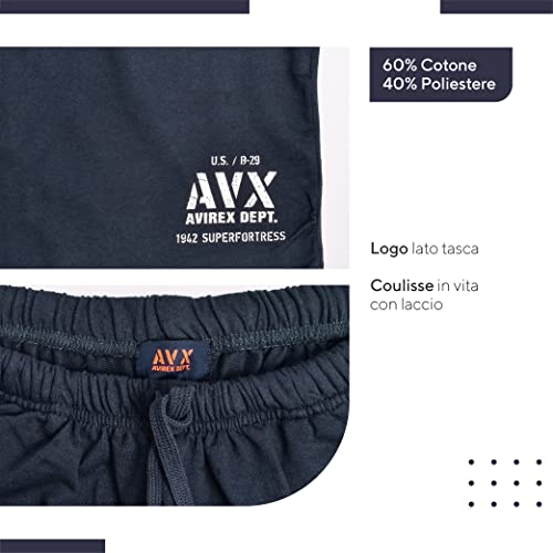 AVX Pantaloncini Corti Sportivi da Uomo in Cotone