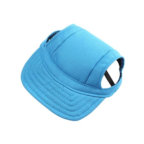 ifundom Pet Dog Baseball Cap Stylish Oxford Fabric Hat with Ear Holes for Small Dogs S Blue Cute and Comfortable Puppy Cap for Outdoor Fun