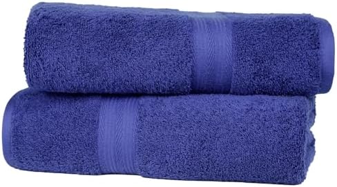 Amazon Basics Badetuch, 100% Baumwolle, Farbecht, Saugfähig, 140cm x 70cm, 2er-Pack