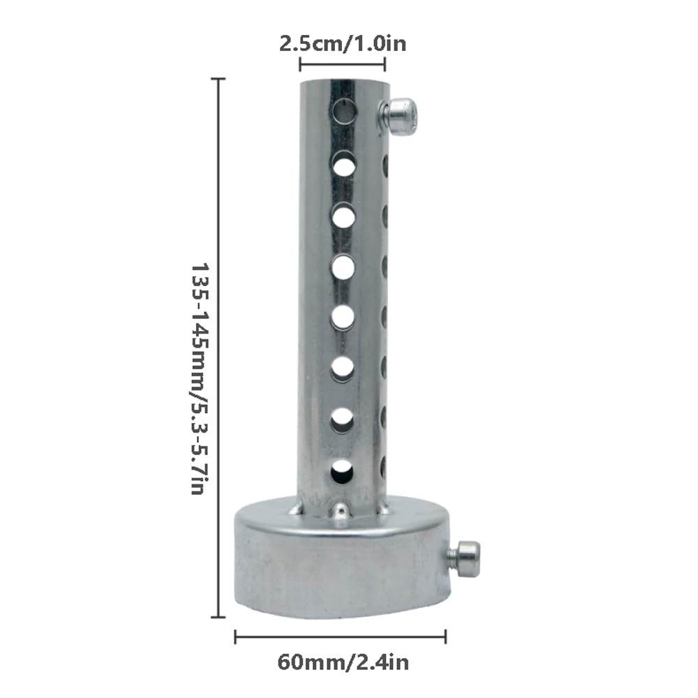 Silenziatore di scarico universale per moto DB Killer 60 mm - argento