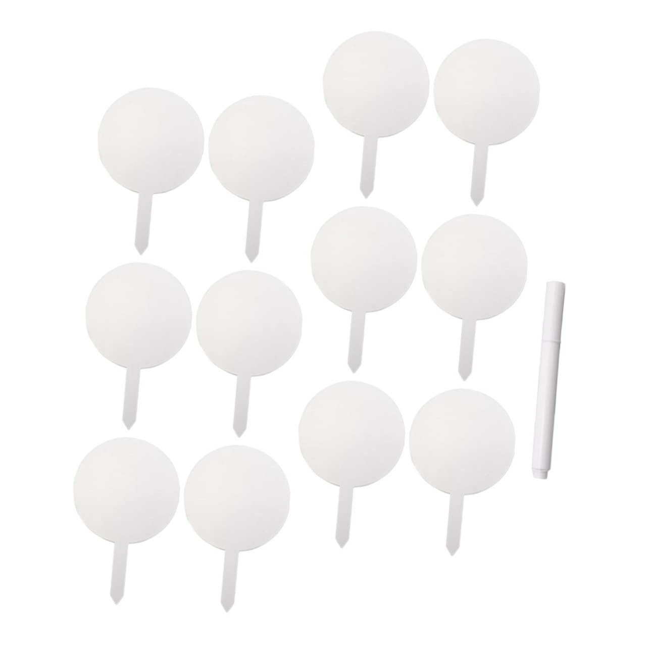 Yardwe 36stücke Pflanzenschilder Aus Acryl Praktische Gartenetiketten Zur Kennzeichnung Von Blumen Töpfen Und Pflanzen Mit Wiederbeschreibbarem Stift Für Einfache Identifikation Und