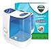 Vicks Warm Mist Humidifier - 3.8 litre tank - More comfortable sleep and easy breathing - Up to 99% Bacteria-Free mist - Rooms up to 37m2 - Bedroom suitable - Essential oil pad included - VH845