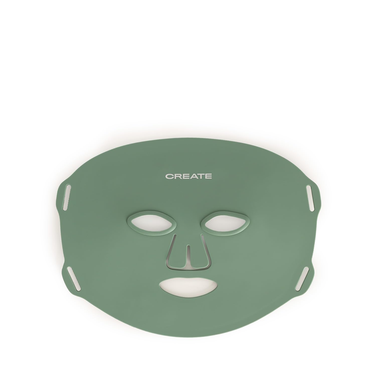CREATE/​SKIN CARE LED MASK/​Máscara de tratamiento LED 8 en 1 verde sage / 8 luces, 8 tratamientos led, 288 bombillas LED, seguro y libre de UV, flexible, bateria larga duracón, 4.2W