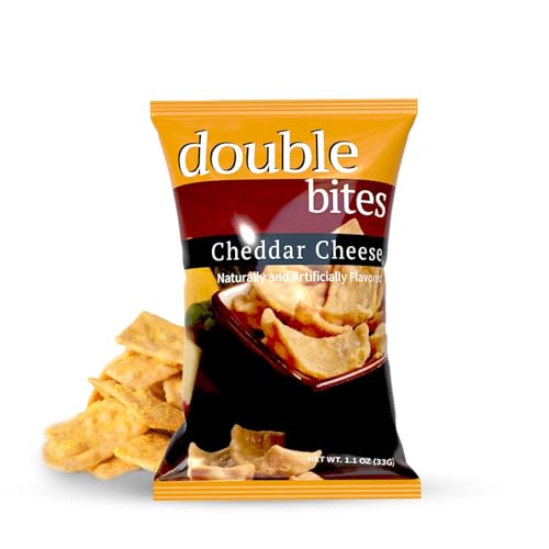 Double Bites | High Protein Diet Chip | 7 bags | Low Calorie, Gluten Free | BestMed (Cheddar Cheese)