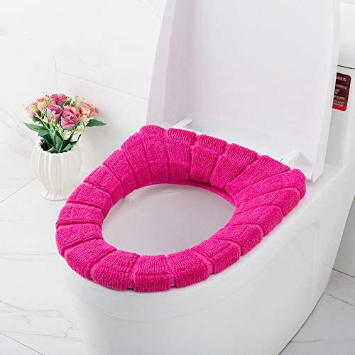 Preisvergleich Produktbild LZYZOY Wasserdichtes Und Rutschfestes, Verdicktes Toilettensitzkissen Und Kürbisförmiges, Farbig Gestricktes Toilettenkissen Für Die Toilettenabdeckung In Winte
