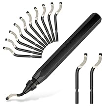 Deburring Tool with 12 High Speed Steel Blades, Deburring Tool 3D Printing, Deburring Tool for Metal, Resin, Copper, Plastic, PVC Pipes, 3D Printed Edges