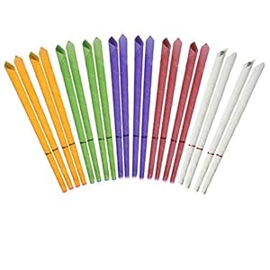 Incutex 20x wax oor kaarsen oor kegels kaarsen, met verschillende geurextracten, verschillende kleuren
